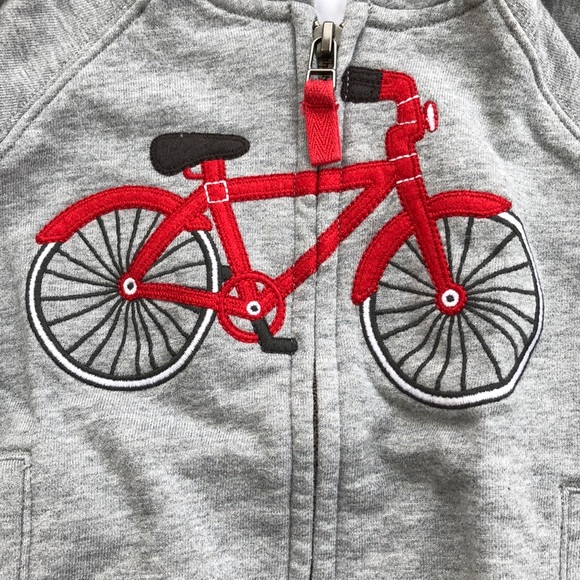 Janie and Jack bicycle hoodie - Picture 2 of 4